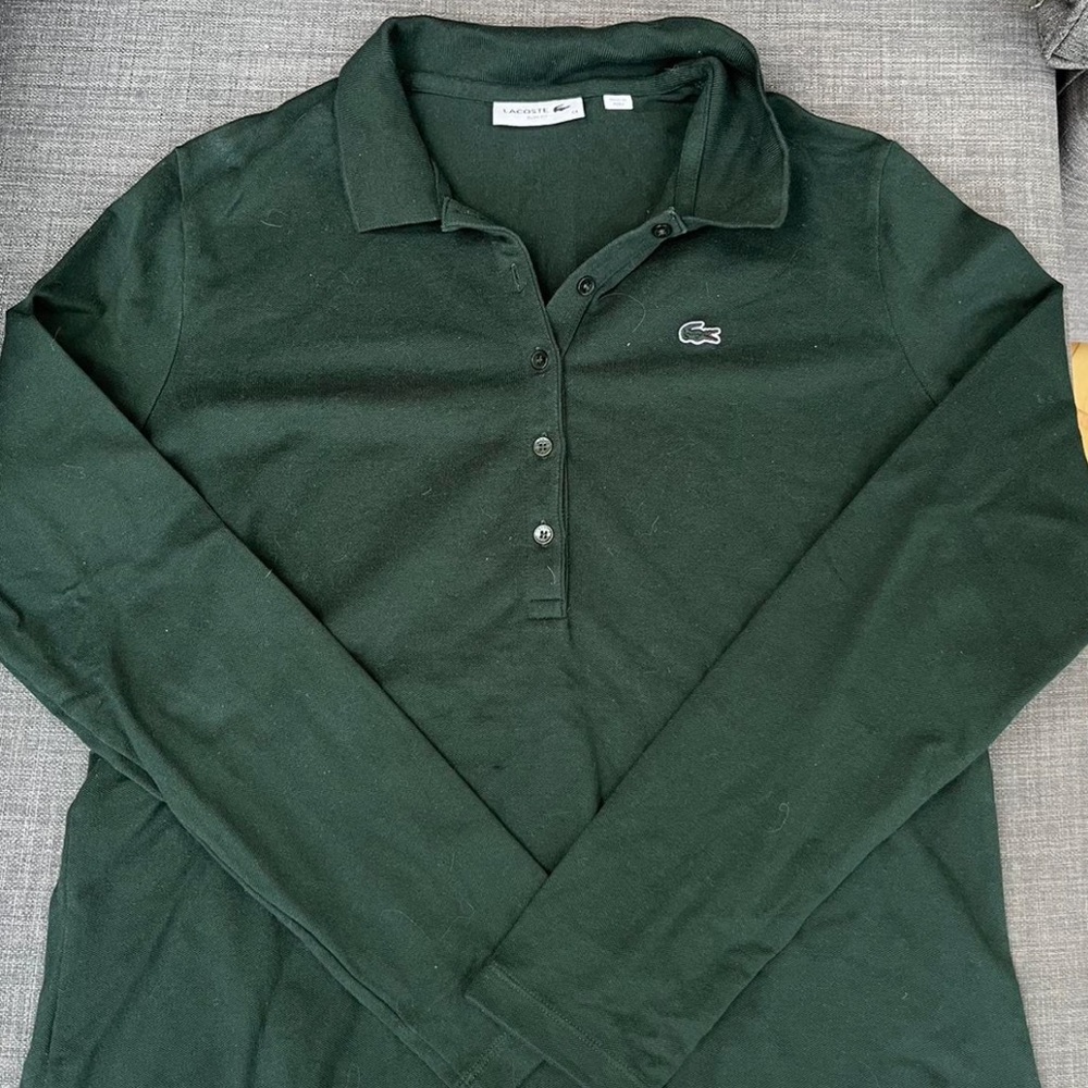 Lacoste Forest Green Slim Fit Polo Shirt
